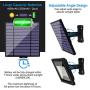 Solar Lights Outdoor - Solar Flood Lights - Security Pendant Light Kits for Indoor Home Shed Gazebo Porch, with Adjustable Solar Panel and 9.2Ft Cord Remote Control