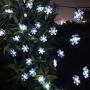 HUGSVIK 30Ft 50 LED Solar Christmas Lights Outdoor, Cold White Solar Snowflake Lights Outdoor, Waterproof Solar Christmas Snowflake Lights Outdoor Decorative for Xmas Tree Garden Yard Patio House HUGSVIK 30Ft 50 LED Solar Christmas Lights Outdoor, Cold White Solar Snowflake Lights Outdoor, Waterproof Solar Christmas Snowflake Lights Outdoor Decorative for Xmas Tree Garden Yard Patio House