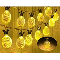 Joiedomi 2 Pineapple String Lights 10ft 10 LED (Warm White) Fairy Lights Battery Operated for Christmas Home Party Wedding Bedroom Indoor Decor