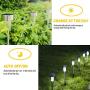 Solar Lights Outdoor 16 Outdoor Lights Garden Solar Lights Outdoor Decorative Waterproof LED Garden Outdoor Solar Lights Pathway Backyard Solar Powered Outdoor for Pathway Walkway Patio Yard Lawn