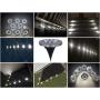 Stainless Steel Outdoor Ground Solar LED Lights Pack of 8 - Disk Waterproof with 8 White LED Solar Powered for Pathway, Landscape and Patio Lighting - Ground Disk for Sidewalk and Garden Decorations