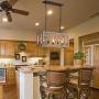 Vintage 3-Light Wood and Metal Farmhouse Pendant Light Fixture Kitchen Island Ceiling Lighting Chandelier (10555-3D)
