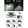 Upgrade Solar Motion Sensor Lights Outdoor, Super Bright LED Lamp IP65 Waterproof 360° Adjustable Solar Powered Wall Light Dual Head Spotlight Flood Security Lights for Yard Garage Patio Porch, 2 Pack