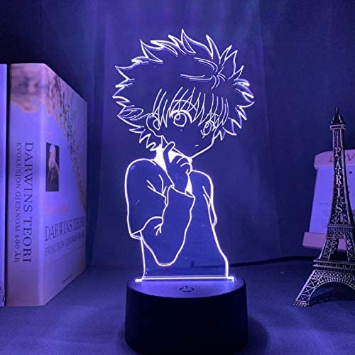 KATA 3D Night Lamp Anime Light Hunter X Hunter for Kids Child Bedroom Decor Nightlight Manga Christmas Gift Lampara