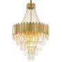 LITFAD 5-Tier Crystal Hanging Chandelier Modern Design Metal Chandelier Pendant Light LED Ceiling Hanging Light in Gold for Living Room Dining Room Bedroom Restaurant LITFAD 5-Tier Crystal Hanging Chandelier Modern Design Metal Chandelier Pendant Light LED Ceiling Hanging Light in Gold for Living Room Dining Room Bedroom Restaurant