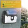 KOMINT LED Solar Lights Outdoor, Solar Motion Sensor Lights 120 LEDs Solar Outdoor Lights IP65 Waterproof Outdoor Solar Lights for Patio Garden Fence Backyard Garage(2 Pack)