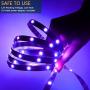 RGB LED Strips Lights Kits 12V Color Changing Strip Lighting with Remote Rope Light for Room, Bedroom, Home, Kitchen Cabinet, Christmas, Party Decoration, Non-Waterproof (16.4FT/5M-RGB)