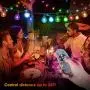 YUNLIGHTS 50FT Color Changing Outdoor String Lights, RGB LED String Lights with 30+3 G40 Globe Bulbs,Dimmable Waterproof String Lights with Remote Control for Christmas, Patio, Cafe, Backyard, Garden