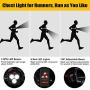 Upgrade Chest Running Light for Runners & Joggers - ORHOMELIFE Outdoor Night Safety Run Light with 3 XPG LEDS, 500Lumen, USB Rechargeable, 120° Adjustable Beam for Camping, Running, Jogging, Hiking