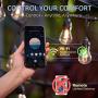 Outdoor String Lights 2 Pack – 49x2 Ft LED Patio Lights, Smart White String Lights by 2.4G Wi-Fi App & Alexa, 15x2 Bulbs Dimmable Patio String Lights Outdoor, Waterproof & Shockproof LED String Lights