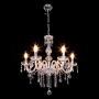 TryE 6 Arm Chandelier K9 Crystal Glass Ceiling Light E12 Pendant Lamp for Living Room Bedroom Hallway Entry