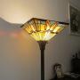 Tiffany Style 69'' H Stained Glass Mission Torchiere Floor Lamp 1-Light with 14.2'' Wide Shade for Living Room, Bedroom