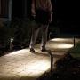 Mr. Beams MB592 Outdoor Wireless Motion Sensing 80-Lumen LED Path Lights with Ground Stakes, Dark Brown, 2-pack