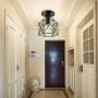 Ceiling Light Fixture,Retro Vintage Flush Mount Light Fixture E26 E27 Base Metal Caged Industrial Mini Pendant Light for Hallway Porch Bathroom Stairway Farmhouse Kitchen 2 Pack