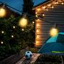 48FT LED Solar String Lights Outdoor, Waterproof Hanging Lights with 17 Shatterproof Vintage Edison Bulbs(2 Spare), Commercial Grade Patio Lights for Backyard Patio Porch Café by PARTPHONER