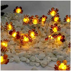 Easter LED String Lights Crab Sea Beach Theme 10ft 30 LEDs Battery Operated Copper Wire Night Light Waterproof Indoor Bedroom Children Girls Room Wall Décor Party Decorations