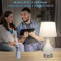 Bedside USB Touch Lamp 3 Way Dimmable Nightstand Side Table Lamp Boncoo Simple Elegant Desk Lamp with 2 USB Ports Night Light Lamp Glass Table Lamp for Bedroom Living Room A19 4000K Led Bulb Included