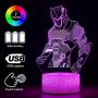 3D Battle Royale Night Light - 3 Pattern 16 Color Change Decor Lamp with Remote & Smart Touch, Christmas and Birthday Gifts for Battle Royale Fans