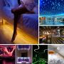 LED Strip Light 32.8ft 300LEDs SMD 5050 RGB Rope Lighting Color Changing Full Kit with 44-Keys IR Remote Controller & Power Supply Led Strip Lights for Home Kitchen Bed Room Decoration