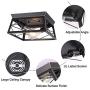 HMVPL Industrial Ceiling Lighting Fixtures, Farmhouse Flush Mount Close to Ceiling Lamp 2-Light for Kitchen Island Dining Room Bedroom Foyer Hallway