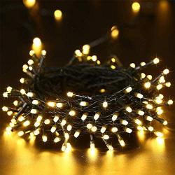 Upgraded Solar Christmas Lights, 121ft 350 LED 8 Modes Solar String Lights, Waterproof Solar Outdoor Christmas Lights for Garden, Patio, Holiday, Party, Balcony, Christmas Decorations (Warm White)