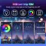 RGB Led Strip Lights 32.8ft,GLIME 10m Led Strips with App Controlled & Music Sync, 5050 Flexible Color Changing Led Strip Lights 44 Keys IR Remote for Bedroom Kitchen Party Bar DIY Decoration