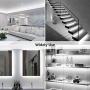 LE 32.8ft LED Strip Light, Dimmable Vanity Lights, 6000K Super Bright LED Tape Lights, 600 LEDs SMD 2835, Strong 3M Adhesive, Suitable for Home, Kitchen, Under Cabinet, Bedroom, Daylight White