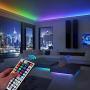 Led Strip Lights, Lombex RGB Light Strip 16.4ft Waterproof Color Changing with Remote Control SMD5050 Led for Home Lighting Kitchen,Bedroom DIY…