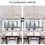 Modern Ceiling Lamp Sputnik Chandelier 5 Lights for Dining Room Kitchen Island Bedroom Living Room Gold Light Fixture Pendant Lighting Brushed Brass