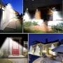 Sumaote Outdoor Solar Lights, 60 LEDs Solar Motion Sensor Wall Light Outdoor with Wireless Remote Control, IP65 Waterproof Adjustable Angle Spotlights for Front Door Yard Garden Garage Patio Deck