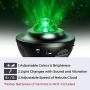 Foreita Music Night Light Projector - Night Light Projector with Remote Timer Music Speaker Different Lighting Show Adjustable Patterns Remote Control Light for Bedroom Living Room