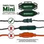 Twist and Seal Mini Holiday Light Cord Protector and Christmas Light Plug Cover - Green (10 pack)
