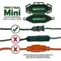 Twist and Seal Mini Holiday Light Cord Protector and Christmas Light Plug Cover - Green (10 pack)
