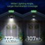 LITOM Solar Lights Outdoor, IP67 Waterproof Solar Powered Motion Sensor Lights 60 LEDs Wireless Solar Security Wall Lights for Front Door, Garden, Patio, Yard, Garage, Deck, Driveway 6 Pack Cold White