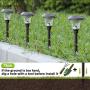 Solar Pathway Lights Outdoor, 6 Pack Metal Glass Solar Garden Lights LED Stainless Steel Bronze Decorative Landscape Lighting for Walkway, Driveway, Patio, Lawn, Yard Solar Pathway Lights Outdoor, 6 Pack Metal Glass Solar Garden Lights LED Stainless Steel Bronze Decorative Landscape Lighting for Walkway, Driveway, Patio, Lawn, Yard