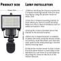 Noryer Solar Wall Light, 60 LED 750LM Wireless LED Solar Motion Sensor Lights Outdoor, Adjustable Head