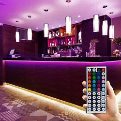 Bathebright Led Strip Lights 32.8ft, RGB Led Lights with Remote Color Changing for Room, Bedroom, TV Backlight, Kitchen