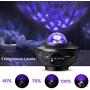 Night Light Star Projector,Amouhom Star Projector with Bluetooth Speaker, Adjustable Lightness & Remote Control &21 Lighting Modes,Gift for Kids Adults, Bedroom,Living Room(Black)