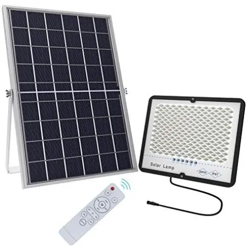 TENKOO 300W LED Solar Flood Light Dusk to Dawn Solar Powered Street Light Outdoor Waterproof IP67 with Remote Control Solar Security Light for Backyard|Garage|Driveway|Basketball Court TENKOO 300W LED Solar Flood Light Dusk to Dawn Solar Powered Street Light Outdoor Waterproof IP67 with Remote Control Solar Security Light for Backyard|Garage|Driveway|Basketball Court