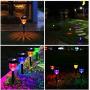 Solar Pathway Lights, YoungPower LED Solar Lights Outdoor Color Changing Solar Garden Lights Waterproof Auto On/Off Multi Color Wireless Sun Powered Landscape Lighting for Patio Walkway, 8 Pack