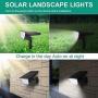 Solar Landscape Spotlights Outdoor 32 LED ZHENREN Waterproof Solar Outdoor Powered Spotlight Adjustable Wall Light 3 Lighting Modes Warm White 2-in-1 for Tree Yard Garden Garage Patio Pathway 2 Pack