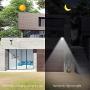 Solar Wall Sconces Lights Outdoor Waterproof with Mounting Pole Versatile Mountable Solar Light Motion Sensor 36 LED Gutter Lights Wall Lights Security Lights Lighting for Barn Porch Garage (2 Pack)
