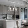 VINLUZ 3 Light Kitchen Island Pendant Lighting in Chrome Finish with Clear Glass Shade Linear Iron Ceiling Ligh Fixture Adjustable Hanging VINLUZ 3 Light Kitchen Island Pendant Lighting in Chrome Finish with Clear Glass Shade Linear Iron Ceiling Ligh Fixture Adjustable Hanging