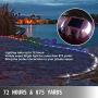 Happybuy Driveway Lights 8-Pack Solar Driveway Lights Bright White with Screw Solar Deck Lights Outdoor Waterproof Wireless Dock Lights 6 LEDs for Path Warning Garden Walkway Sidewalk Steps