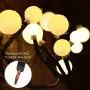 Curtain Lights Indoor Outdoor, 8.3ft 8 Modes 72 Led Globe String Lights Plug in, Window Lights for Patio Garden Wedding Party Bookshelf, Warm White