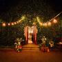 Outdoor String Lights - YUNLIGHTS 35FT 30+3 G40 Globe Bulbs, Hanging Patio String Lights Waterproof with Flickering Flame String Lights for Christmas, Porch, Garden, Party