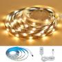 KXZM Motion Sensor Activated LED Strip Light Warm White 3000-3500K, 6.6ft/2M USB Powered 5V Pir Sensor LED Night Light for Closet Light Bedroom Cabinet Stairs KXZM Motion Sensor Activated LED Strip Light Warm White 3000-3500K, 6.6ft/2M USB Powered 5V Pir Sensor LED Night Light for Closet Light Bedroom Cabinet Stairs