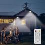 Solar Flood Lights Outdoor Led Lights Solar Powered Floodlights with 7.5'' X 11.4'' Light Sensor Solar Panels Dual 42LEDs IP65 Waterproof Lamps for Shed,Barn,Sign,Billboard,Pool,Flag Pole Lighting