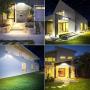 Samuyang LED Solar Security Lights Outdoor, IP65 Waterproof Dusk to Dawn Solar Motion Sensor Light,1500LM,6000K Daylight Black Flood Light with 3 Adjustable Head for Garage,Backyard, Pathway,Patio