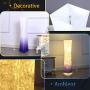 Floor Lamp, CHIPHY Dimmable Standing Lamp, 3 Levels Adjustable Brightness 12W/2 LED Bulbs(2400 Lumens, 100 Watt Equivalent) and Purple Fabric Shade, Modern for Bedroom and Kids Room